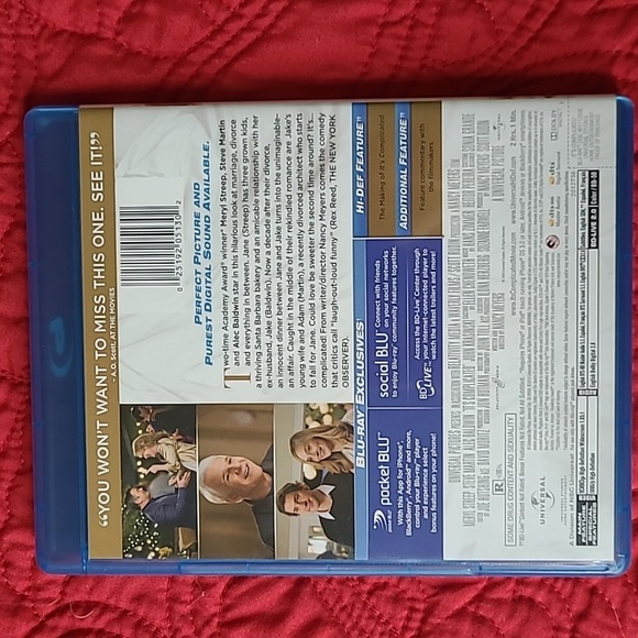 It's Complicated Blu-ray disk with Meryl Streep, Alec Baldwin, John Krasinski - Picture 2 of 3